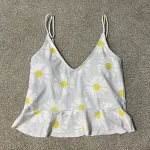 Kortni Jeane v neck mini ruffle top